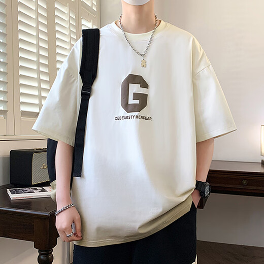 Tanz mit dem Wolf Universal Heavy Gradient Short Sleeve T-Shirt Herren Sommertrendmarke 2025 NEU NEUE HALFEVE LOSSE JUGENAGER 3523 ROTE EINZEL TOP M WIRT 90-115JIN [JIN GEWENT 0,5 kg] kann getragen werden