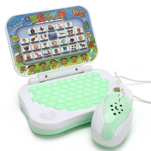 Children's early education mouse learning machine Children's smart Chinese and English point reading machine Tablet computer story puzzle toy Small folding learning machine (002)
