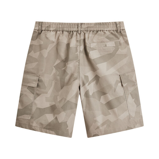 Mark Waffe [camouflage workwear] casual shorts men's 25 summer large pocket letter embroidery fashion trendy and cool versatile five-point pants 701 khaki 2XL