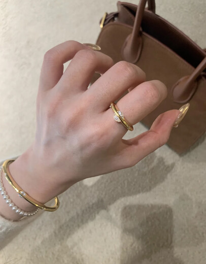 IosnIOSNS925 sterling silver medieval style fortune-telling planet rotating bracelet ring light luxury new ring bracelet gold bracelet (sterling silver + high carbon diamond) 16.5cm