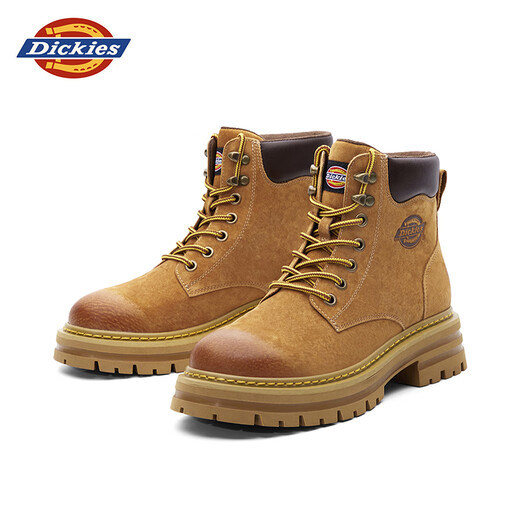 Dickies Martin Boots Men's Boots 2025 Autumn All-match Boots Men's Couple Big Yellow Boots Men's Thick Sole Heightening Shoes Working Boots 57 Yellow 40 [One Larger Size, Suitable for Sports Shoes 41]