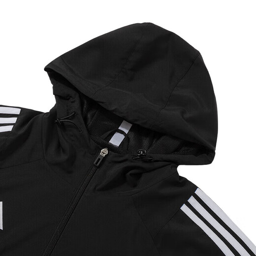 Adidas men's spring and summer casual hooded zipper three-stripe sports jacket IM8806 S
