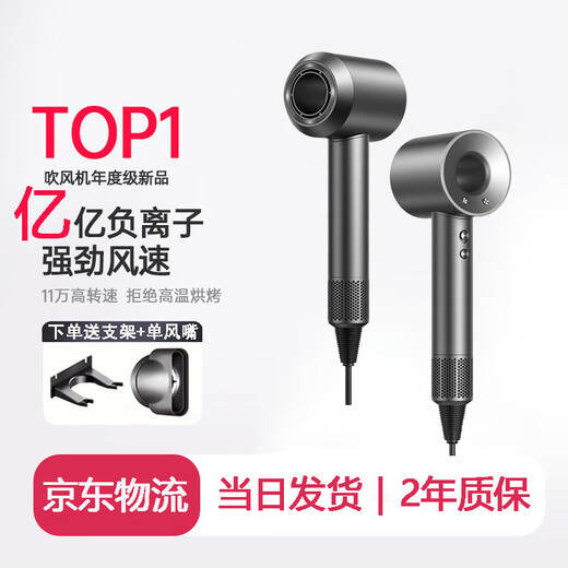 Selected Leifen Hair Dryer Home Silent Negative Ion High Power Hair Dryer Hair Dryer Home Constant Temperature Hair Care Series Hair Salon New High Wind Hair Dryer Space Gray Free 1 Nozzle + Stand Cord Length 1.8 Meters