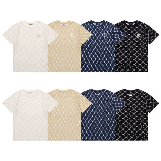 MLB Couple T-shirt à manches courtes Summer Diamond Impression complète Presbyterian Zhang Linghe Même homme à manches et femmes à manches mi-manche DT-9901 CRAME S