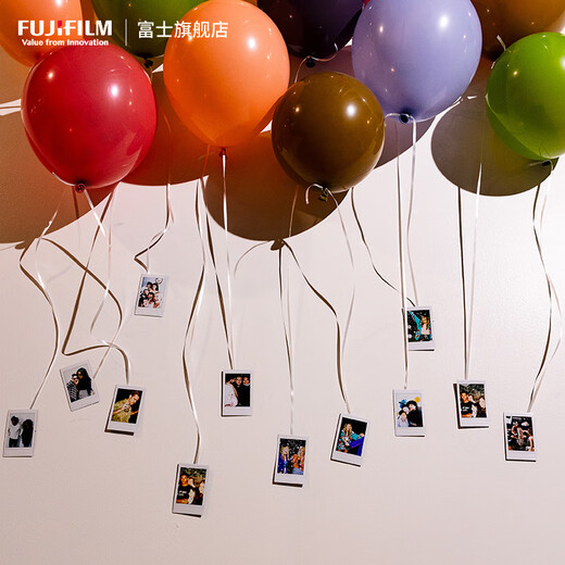 Fuji (FUJIFILM) instax instant camera 3-inch mini photo paper film roll 3-inch double pack + photo album + storage box * 2 + refrigerator magnet, including 20 white borders, official standard