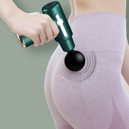 新【正品】德国筋膜按摩枪按摩器手持式肌肉震动按摩捶颈椎腰背部 液晶旗舰版[黑]3888转/4档+4头+ 纯高品质[专业级筋膜枪]德国超