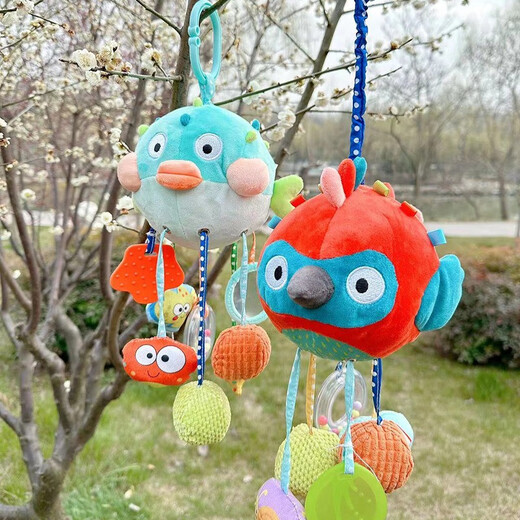 抽抽乐手眼协调婴幼儿玩具训练抓握婴儿车车载挂件八音盒拉拉乐 八音盒版