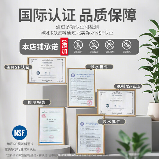洁净世家适用海尔净水器滤芯10寸通用款PP棉前置滤芯活性炭PP棉反渗透膜后置滤芯活性炭滤芯 HRO5010-5Z【全套5支】