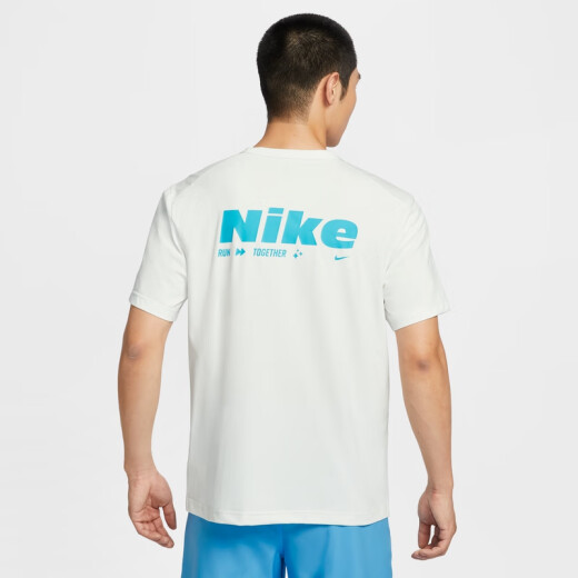 耐克（NIKE）官方HYVERSE DRI-FIT男子速干短袖上衣夏季T恤HV4882 121山峰白/怒火蓝/银 L