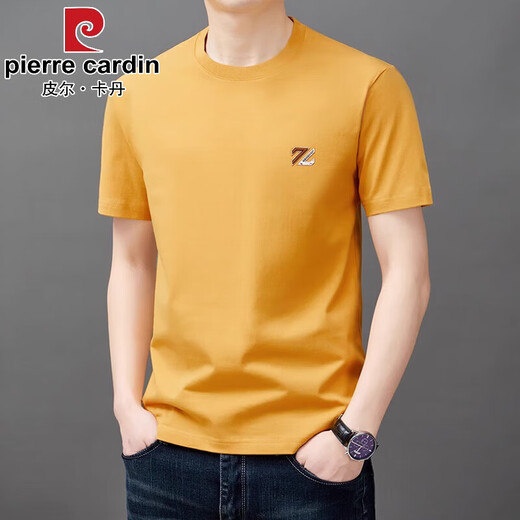 
Pierre cardin cotton short-sleeved T-shirt for men's summer new thin half-sleeved top casual trendy cool T-shirt for men YS9921 gray M 105 recommended [90-110Jin [Jin equals 0.5 kg]]