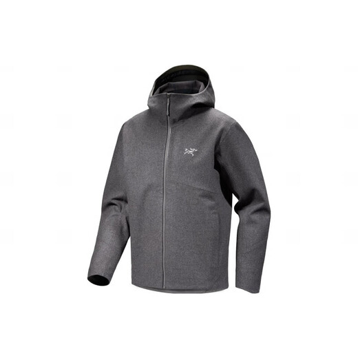 始祖鸟（ARC'TERYX）SAWYER Wool Hoody 羊毛防风连帽软壳夹克外套 黑色/Black Heather M