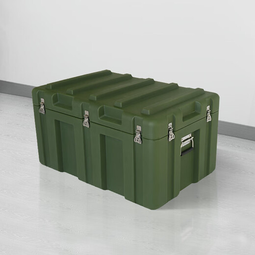 Jingshi outdoor military green rotational molding box supply box storage box transportation equipment box airdrop box ammunition medical box field preparation box rotational molding large box 1200*500*450mm