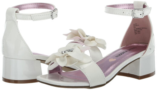 Steve Madden Girls' Shoes Lessa High Heel Sandals, White White 13 Little Kid