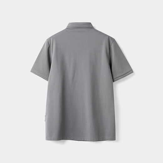 HLA Hailan House's Black Whale short-sleeved polo shirt men's 25 summer lapel short-sleeved top men