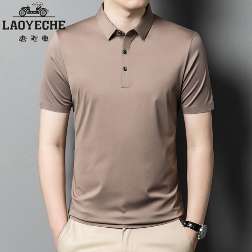 Echtes Klassiker-Auto-Kurzärärt-T-Shirt für Männer 2024 Sommer New Mulberry Silk High-End-Marke Halbärmelte Top für Männer 9859 Green 15xl 165/84a