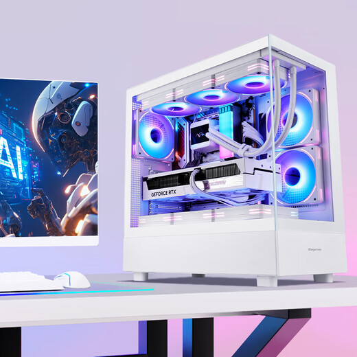 Colorful Core 15th generation U7 265K RTX5060TI/5070TI/5080 5090D graphics card E-sports game Black Myth Wukong AI designed desktop computer assembly machine with three U7 265K丨1TB丨5080 Official new guarantee