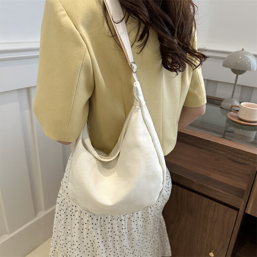 Sacs de mode pour femmes Sacs de bodal de bodal polyvalent japonais simples pour les étudiants sacs de boulettes de grande capacité pour la mode 805 blanc