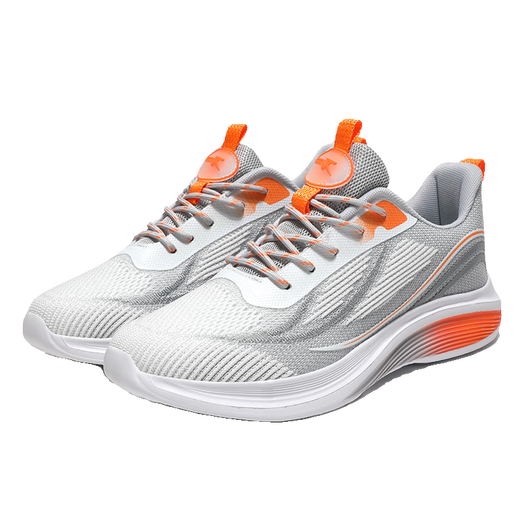 Sieben Wölfe von Sportschuhen für die Aufnahmeuntersuchung der Mittelschule für Männer und Frauen Sommersportschuhe für die Laufschuhe der körperlichen Untersuchung Running Schuhe Leichte Atmungsschuhe 6636 Weiß grau Orange 35