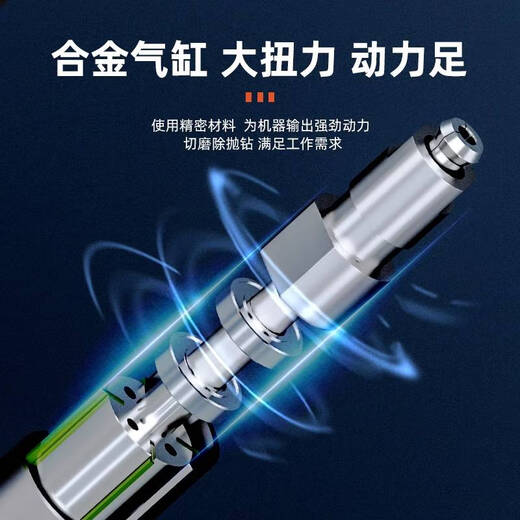Ni Zhier Customized Shiwei Pneumatic Wind Schleifstift Wind Schleifmaschine Industrial Grade Form Jade Poliergravur Werkzeug LW6629 SET 3-WAHL-Schleifkopfpolierhülle (100