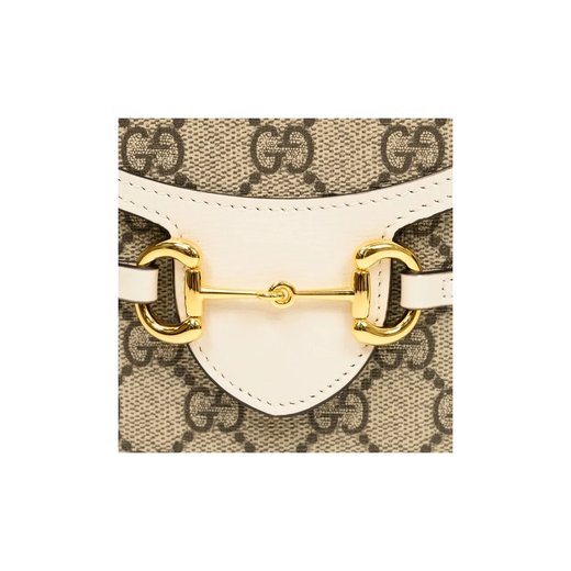 
Gucci (GUCCI) Horsebit 1955 presbyop mobile phone bag cigarette bag crossbody shoulder bag for men and women, holiday gifts 625615-92TCG-9761 ebony/white