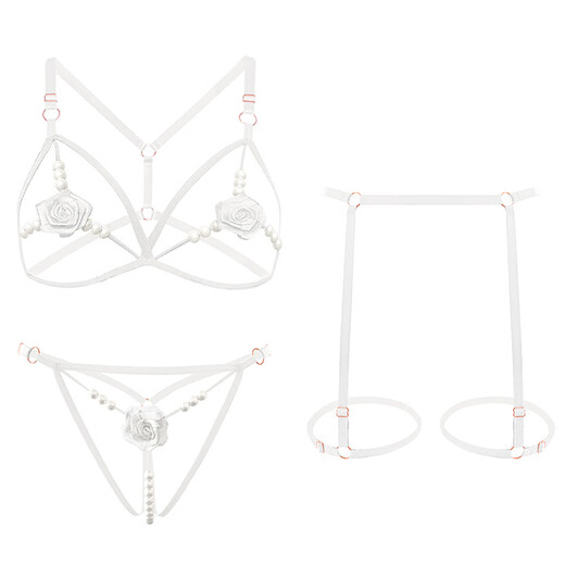 Victoria's Secret Victoria's Secret Super Spicy Rose Pure Desire Sexy Bra Pearl T-string Wine Red