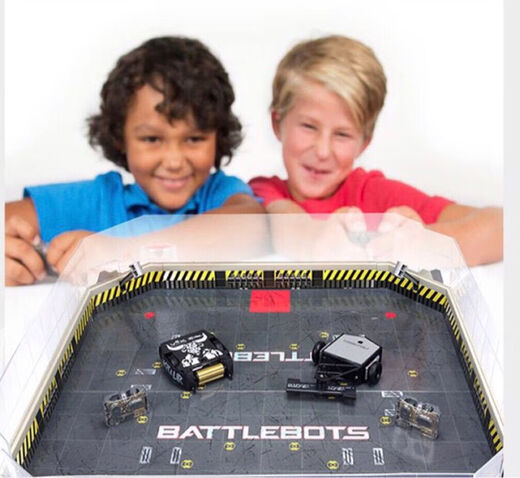Hexbug Hebao Bots vs. Control remoto inteligente El doble jugador lucha contra los juguetes de niños Electric Electric Children. Nuevo color sin soltero Color de lápida de lápida aleatoria