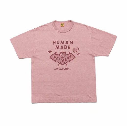 智兜兜现货NIGO日本潮牌HUMAN高品质竹节棉印花短袖男女T恤 3882黑 S