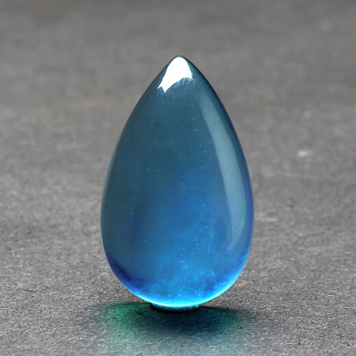 Aquamarine Pendant Natural Blue Crystal Stone Water Drop Egg Noodle 925 See the actual video please contact customer service