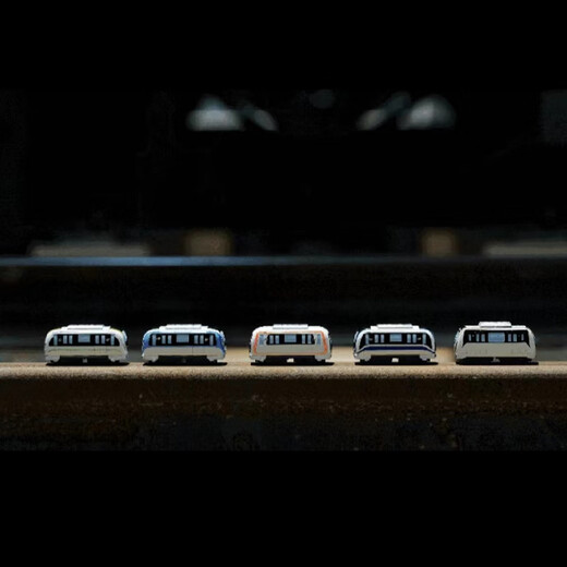 IGIFTFIRE Suzhou Metro Q version train model alloy train locomotive static boy toy children's car gift Line 11 + display box