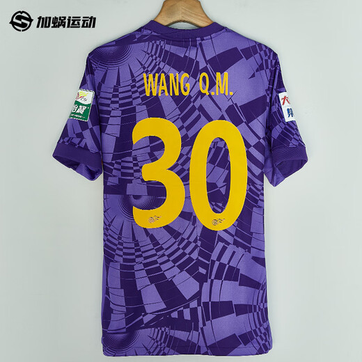 耐克（NIKE）中超2025赛季天津津门虎 主场球迷版球衣短袖足球服 HM6169-550 30#WANG Q.M. 王秋明字章球衣 S