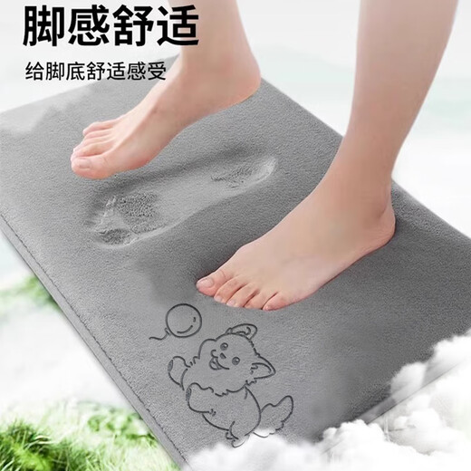 Jianmeijia bathroom toilet mat toilet floor mat absorbent carpet non-slip wear-resistant shower foot mat 40*60cm