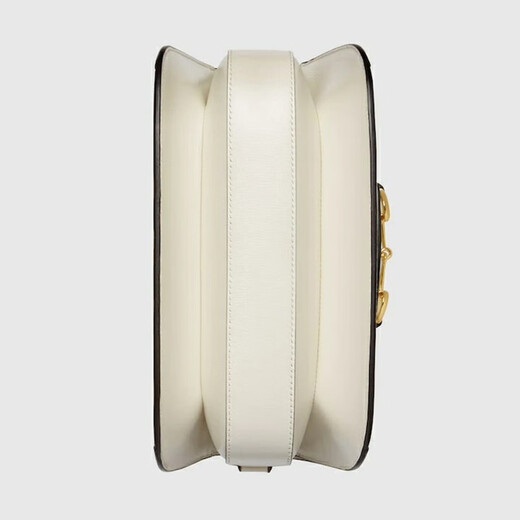 Gucci (Gucci) Satteltasche Horsebit 1955 bedruckte Leinwand Leder One-Shoulder Crossbody Tasche für Männer und Frauen [Geschenk] Weiß 602204-92TCG-9761 Länge 25 cm Breite 8 cm Höhe 18 cm