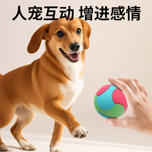 Zanpet Spliced Elastic Ball Dog Supplies Teething Toy Ball Pet Ball Bite-proof Self-Enjoyment Relief Boredom Training Interactive