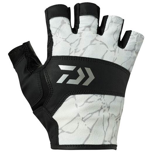 DAIWA Spring/Summer 25 DG-8025/8125 3/5 Finger Lure Fishing Gloves Stretch Outdoor Yudong Gloves DG-8125 5 Fingers Tide Blue L