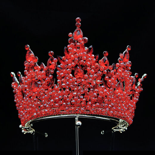 Shien 2023 Nouveau création en alliage perlé créatif en alliage en alliage grande couronne diadème de la mariée européenne et américaine accessoires de cheveux de mariage couronne blanc