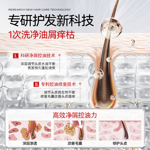 
kuvive Singapore imported oil control fluffy shampoo for men and women to remove dandruff, itch and lasting fragrance selenium disulfide shampoo 98% of customers choose 丨Two bottles 500ml*2