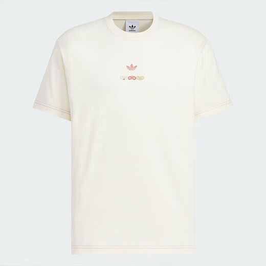 阿迪达斯 （adidas）三叶草短袖男装2025夏季新款运动服针织舒适透气休闲圆领T恤衫 KC1429 2XL