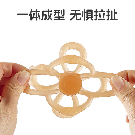 Petal Teether Food Grade Liquid Silicone Baby Chewable Baby Anti-eating Hand Soothing Chewable Chewable Flowers Nano-Petal Teether 1 Pack + Storage + Anti-chain Recommended by Pediatricians