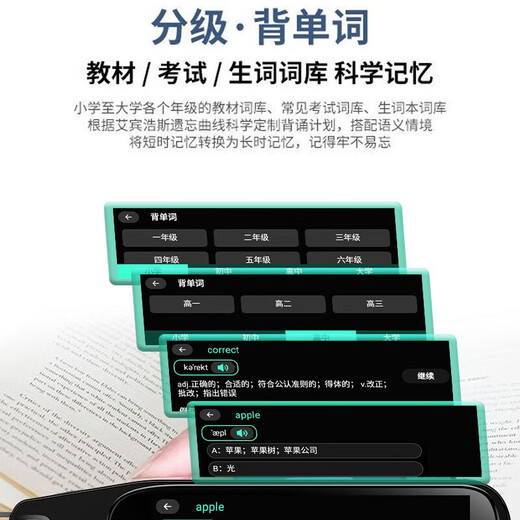 学王状元郎A20pro翻译笔全科学习点读笔英语词典笔学习机小学初高中万能通用早教点读机 学霸版/黑色+同步教材+扫难题答疑+名师视频讲解 32G