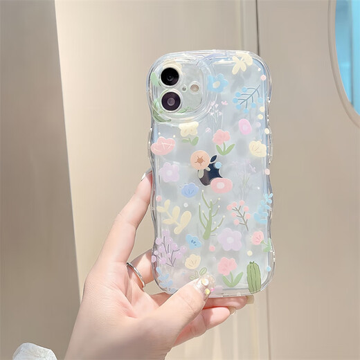 世韩适用苹果16手机壳iPhone16手机保护套镜头全包防摔少女小清新ins风创意透明气囊保护壳软壳带挂绳