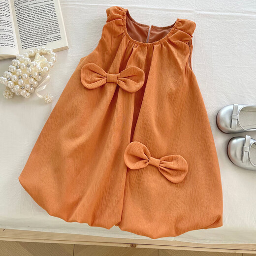 Hualin Fashion Guangzhou Dreizehn Summer Koreanische Mädchen im koreanischen Stil, Bow ärmellose Kleiderschwestern 1715217153 17152 Set M 130c