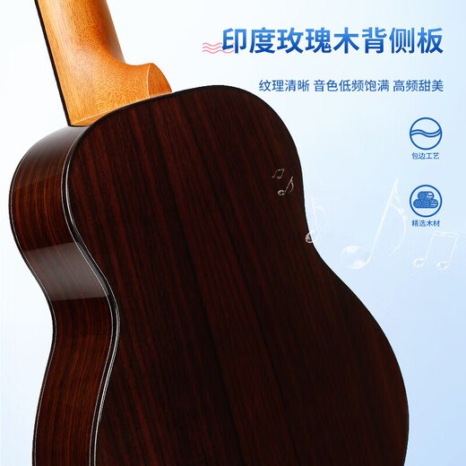 Bullfighter Raccoon Cat Ukulele's Single Board Bright 23 pouces 26 pouces débutant Uklili Small Guitar Guitar U-3 Raccoon Cat 23 pouces