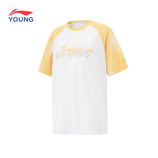 Li Ning shopping mall same style | Li Ning boys training clothes cool sun protection clothes short-sleeved T-shirt 2025 new children's sportswear Glacier Blue/Zhuo Pu Blue 175
