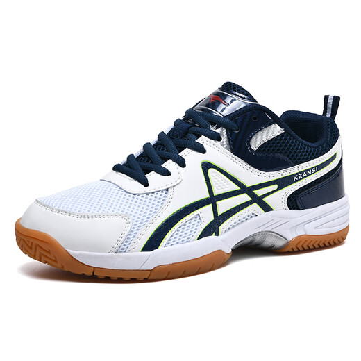 Shantou Lincun game volleyball shoes men's and women's students' indoor and outdoor tug-of-war sports shoes shock-absorbing air volleyball shoes 826 white and blue 37 collection knee pads