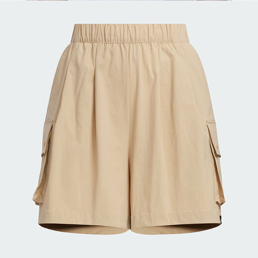 Adidas (adidas) Hosen für Frauen 2025 Herbst neue Sporthosen Fitnesstraining Laufe Training bequeme atmungsaktive gewebte Shorts JL9274/warme Sandfarbe xl xl