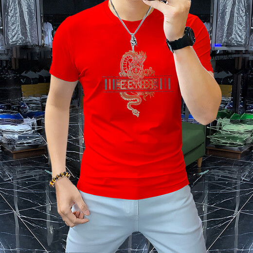 Playboy (Playboy) 2025 Camiseta de manga corta Doble de algodón doble algodón de algodón de algodón de manga de mangas