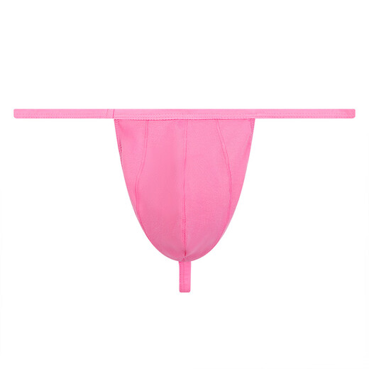 Men's thong pure cotton men's thong narrow edge low waist sexy and fun pure style special spicy character inside white + light gray M 80-100Jin Jin equals 0.5 kg