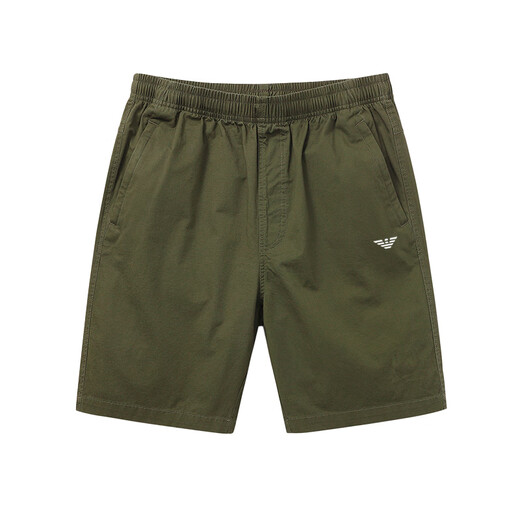 Qi Armania Summer Casual Shorts Men's Youth Version coréenne Pure Coton Purs de sports minces Loose Pantalon D9224 Bleu foncé M