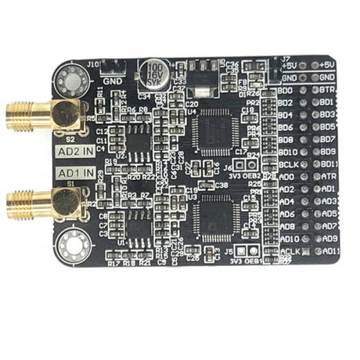 Ni Zhier benutzerdefinierter Dual-Kanal-Hochgeschwindigkeits-AD-Modul AD9226 Paralleler 12-Bit-AD 65M Datensammler FPGA am Power Pin (Standard)