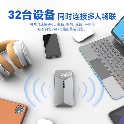 牧歌真5g随身wifi6千兆双频免插卡便携式cpe路由器适用车载上网卡移动联通高速流量上网宝mifi通用 【真5G尊享版】石墨灰-WiFi6网速500m/s